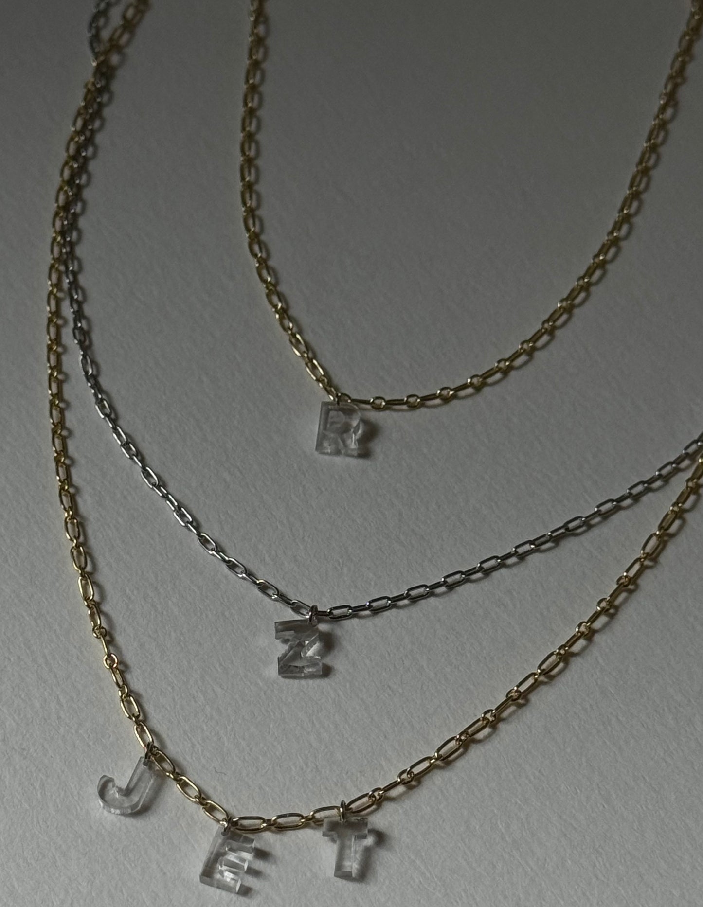 Diamond Letter Necklace