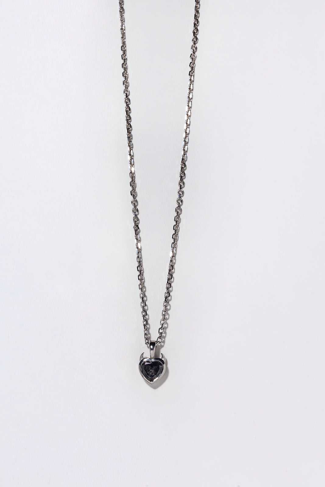 Devil Heart Necklace, with Stone