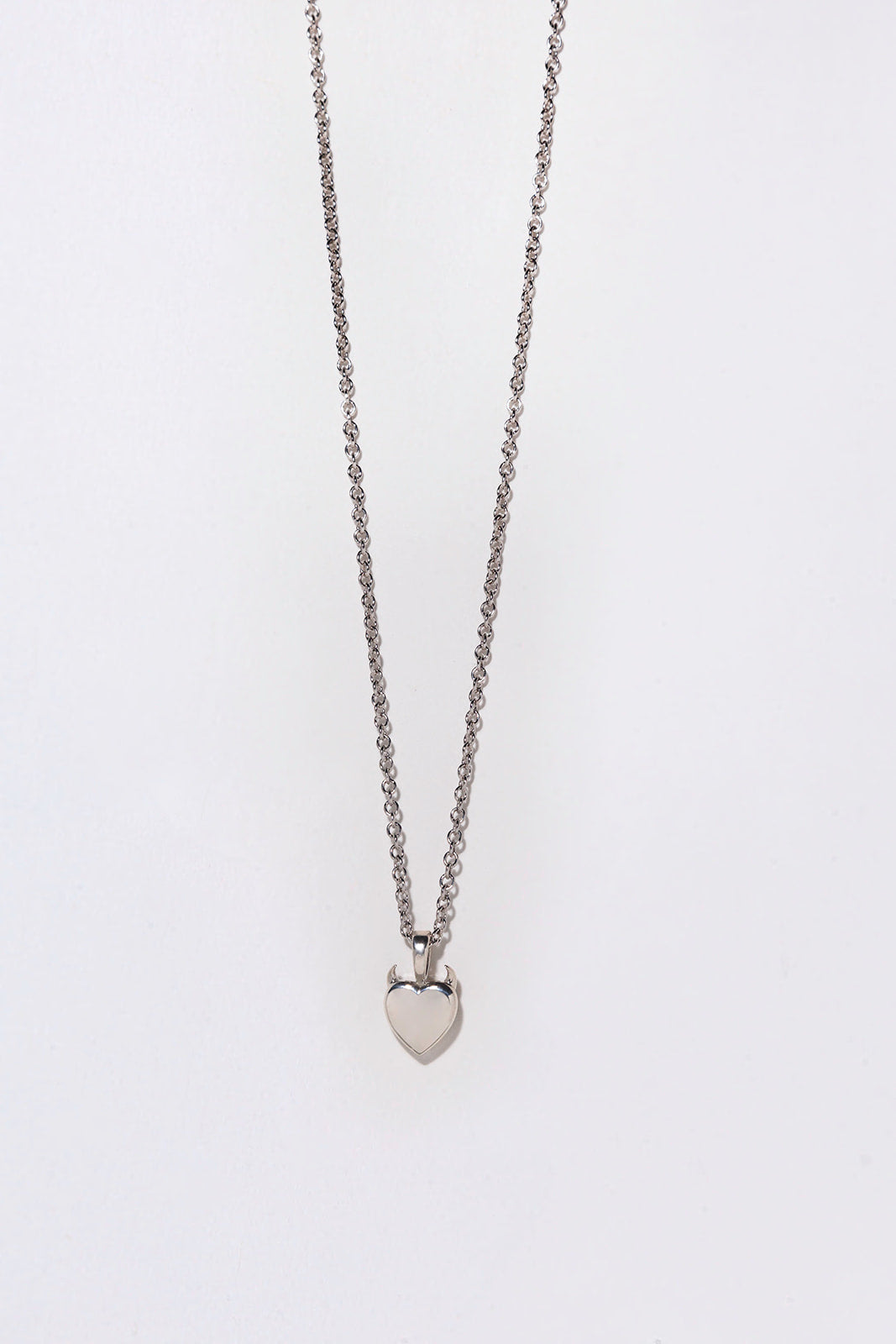 Devil Heart Necklace, with Stone
