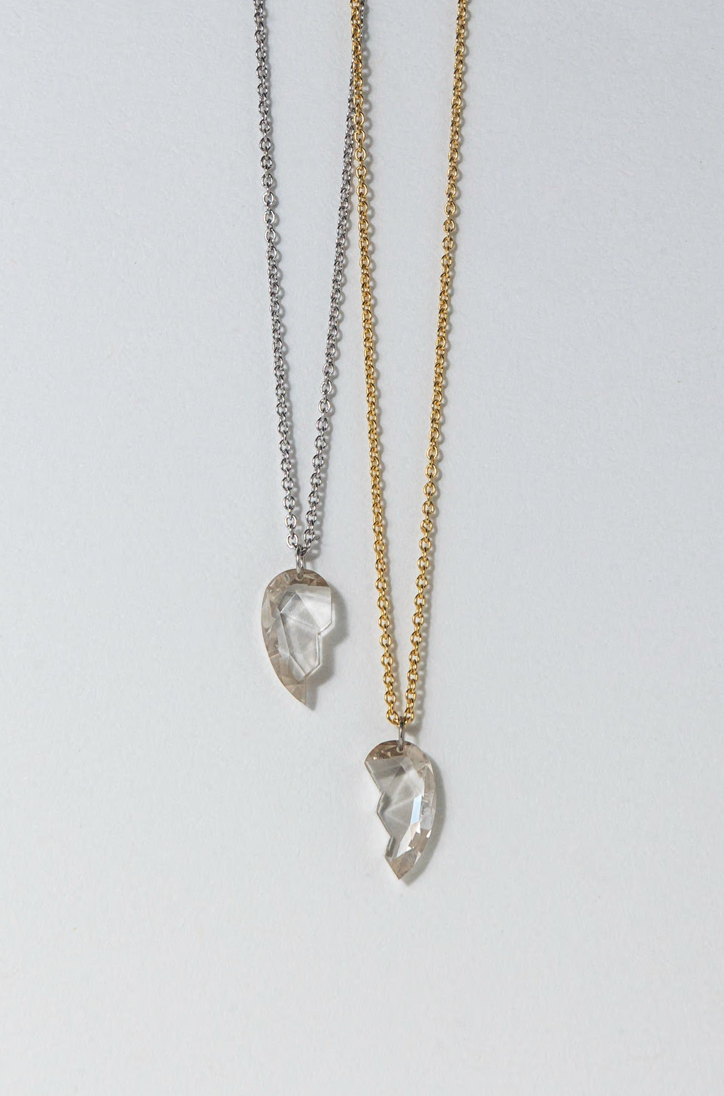ONE OF A KIND - Diamond Broken Heart BFF Necklace
