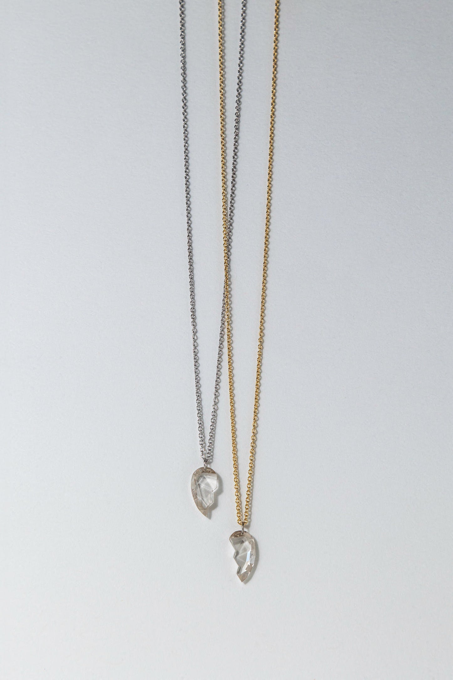 ONE OF A KIND - Diamond Broken Heart BFF Necklace