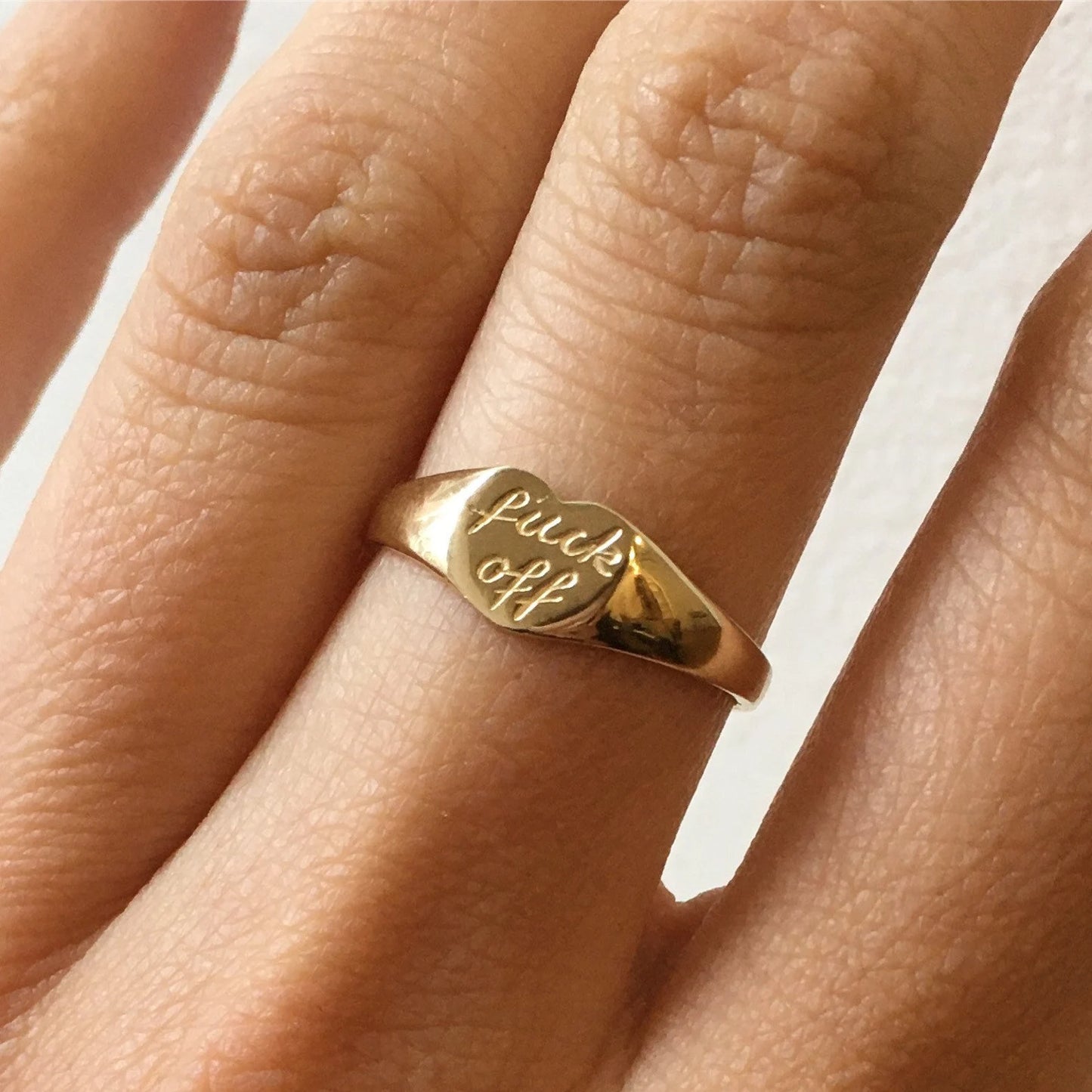 Fuck Off Signet Ring