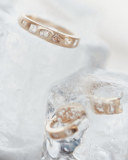Debris Huggies, Sterling Silver
