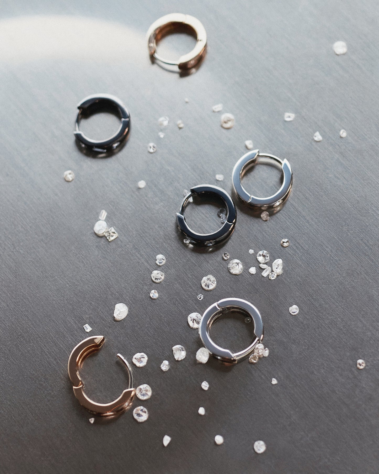 Debris Huggies, Sterling Silver