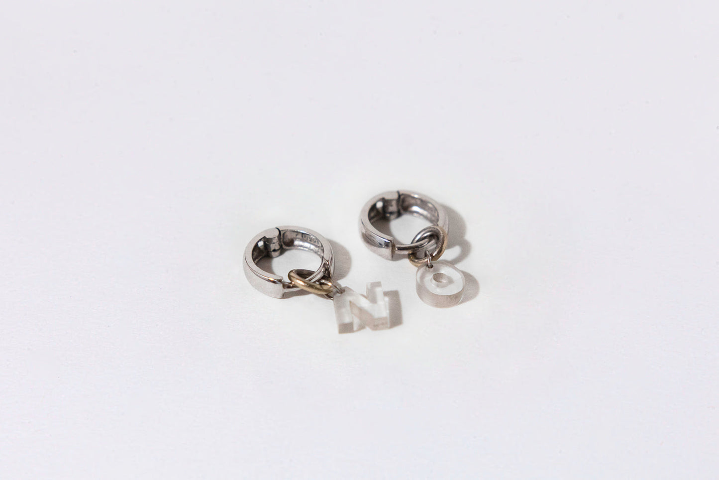 Diamond Letter Huggies