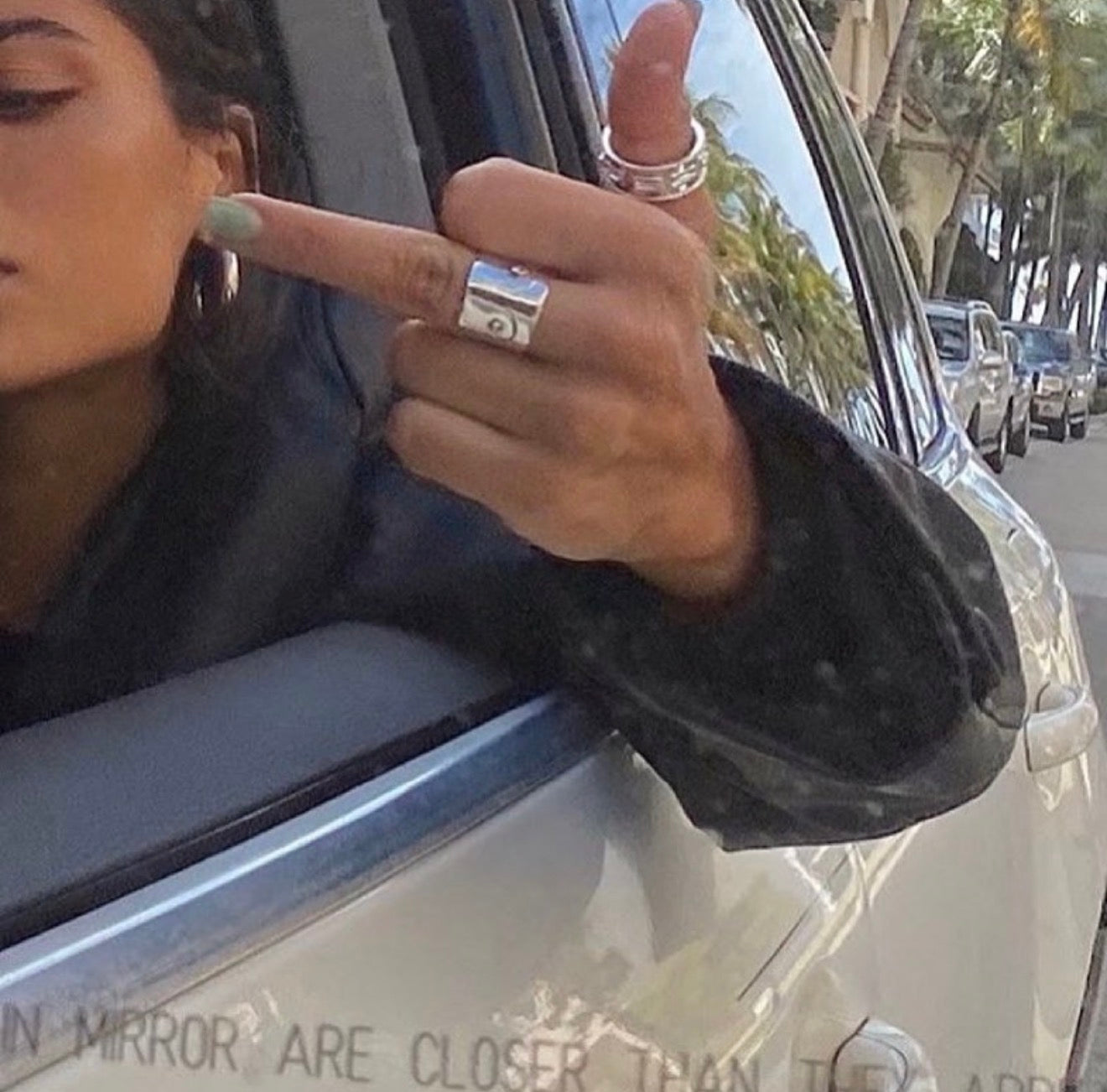 PIERCED BOOBY RING, 14K WITH PLATINUM PIERCING