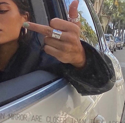 PIERCED BOOBY RING, 14K WITH PLATINUM PIERCING