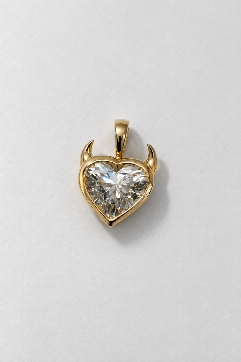 Large Devil Heart Pendant
