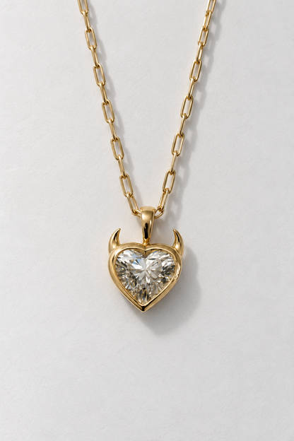 Large Devil Heart Pendant