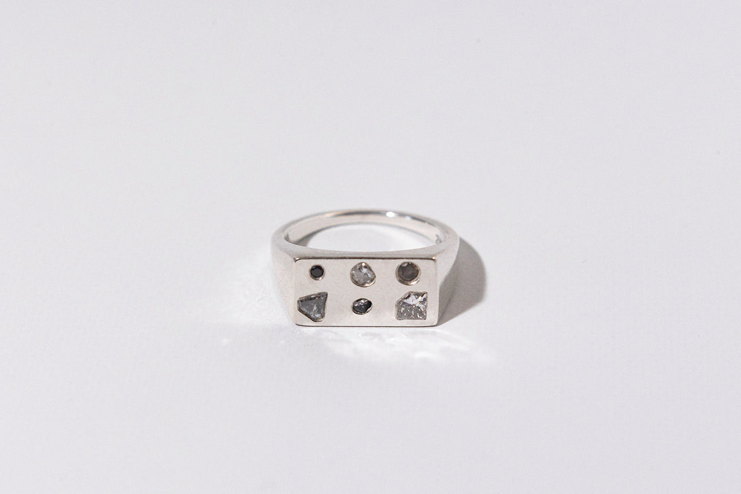 Debris Signet, STERLING SILVER