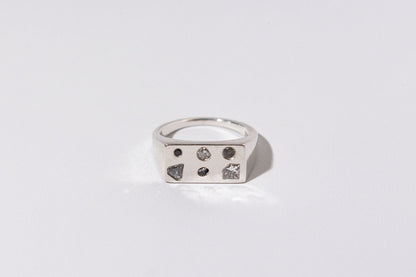 Debris Signet, STERLING SILVER