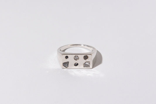 Debris Signet, STERLING SILVER