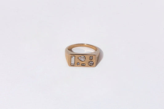Debris Signet, 14K