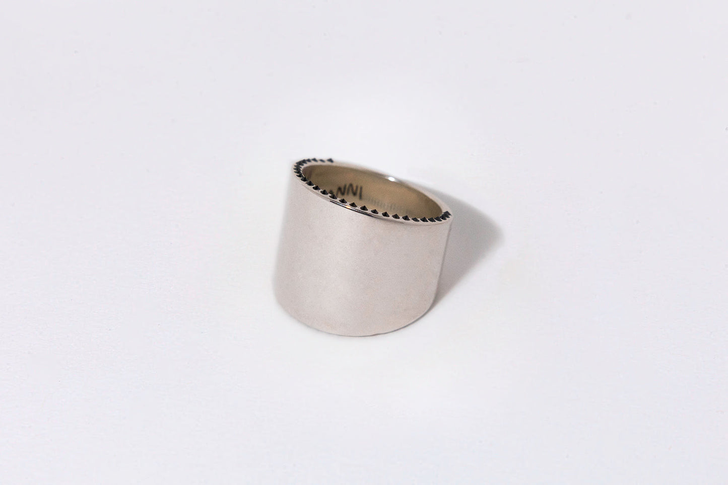 Spike Cigar Band, Sterling Silver
