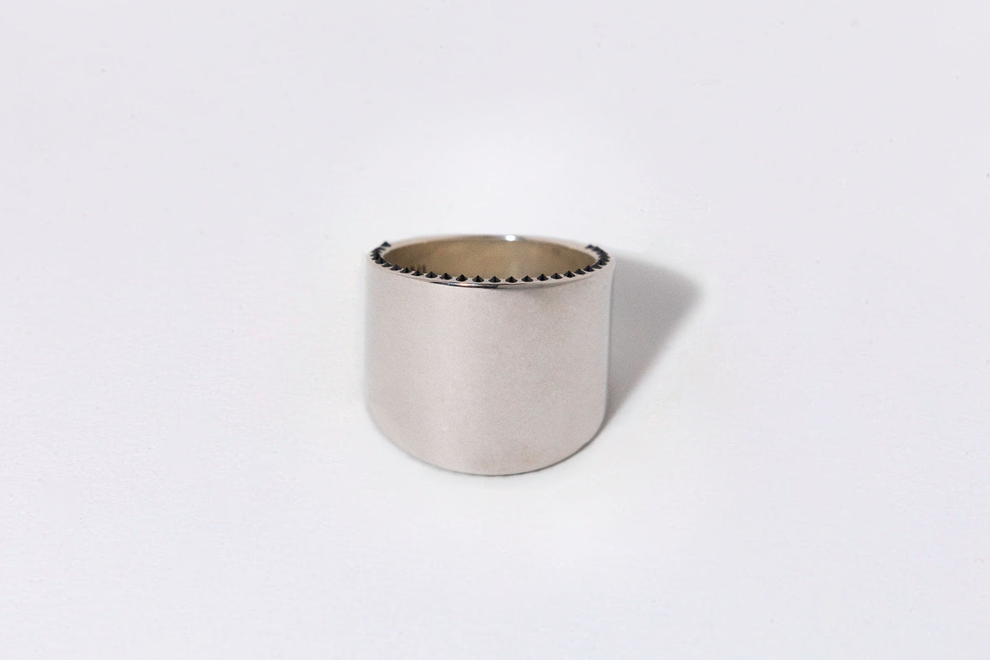 Spike Cigar Band, Sterling Silver