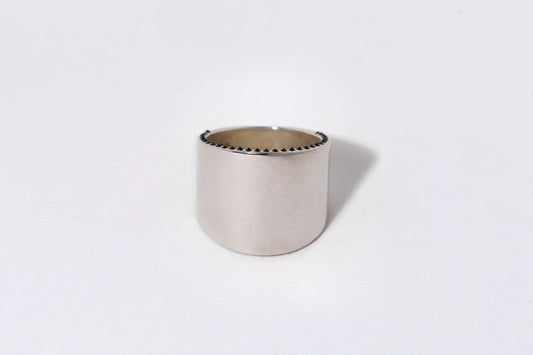 Spike Cigar Band, Sterling Silver