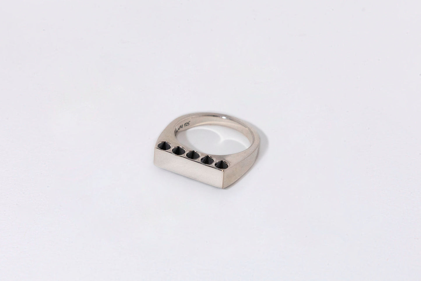 Spike Signet, Sterling Silver