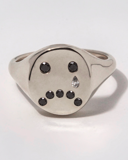 Sad Signet, STERLING SILVER