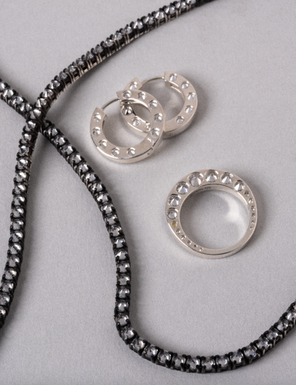 Spike Band, Sterling Silver