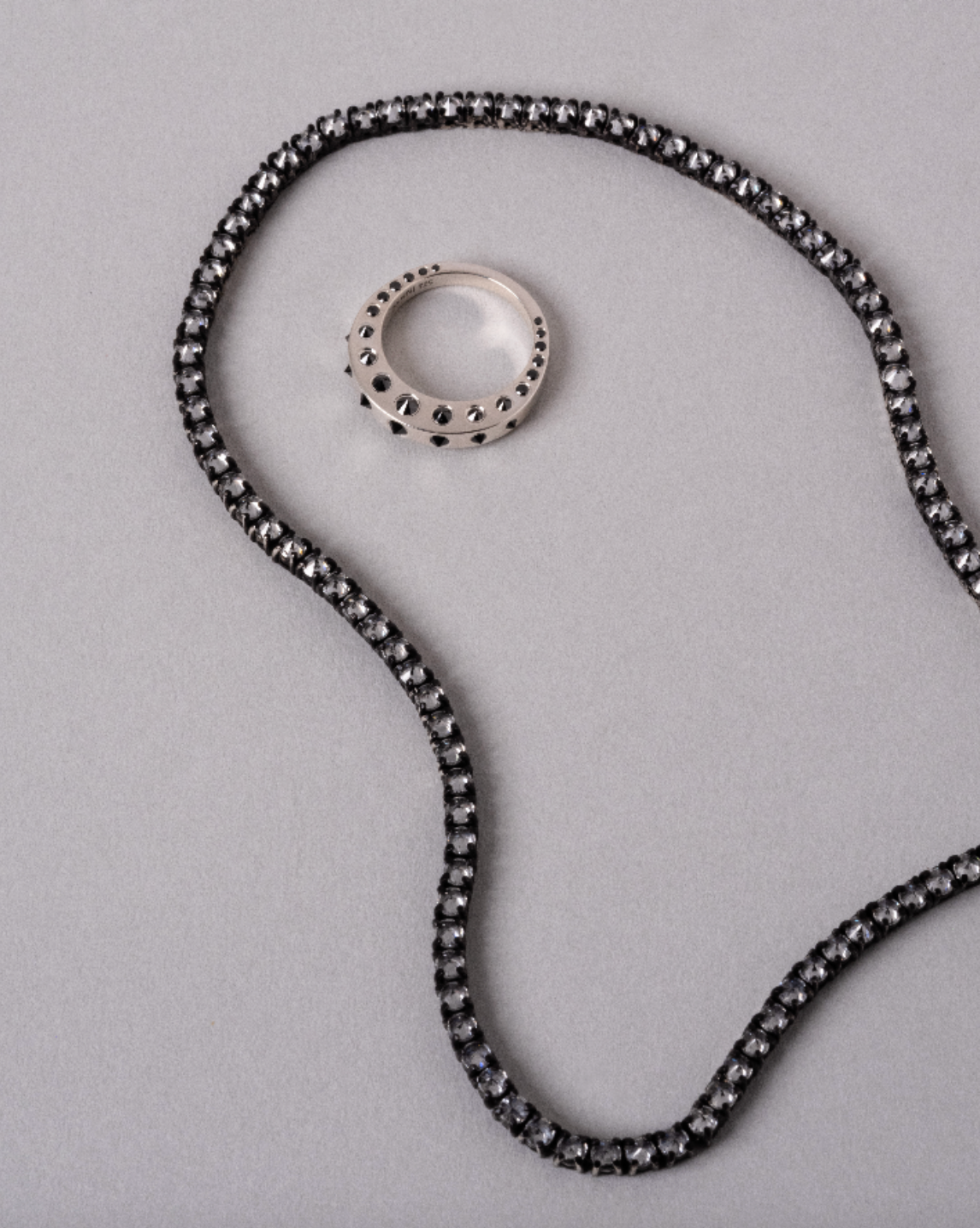 Mega Spike Band, Sterling Silver