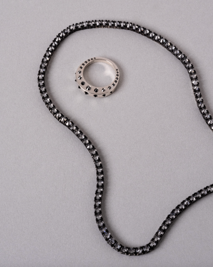 Mega Spike Band, Sterling Silver