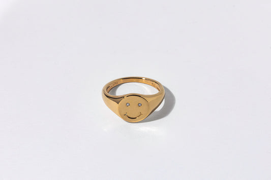 Smile Signet Ring