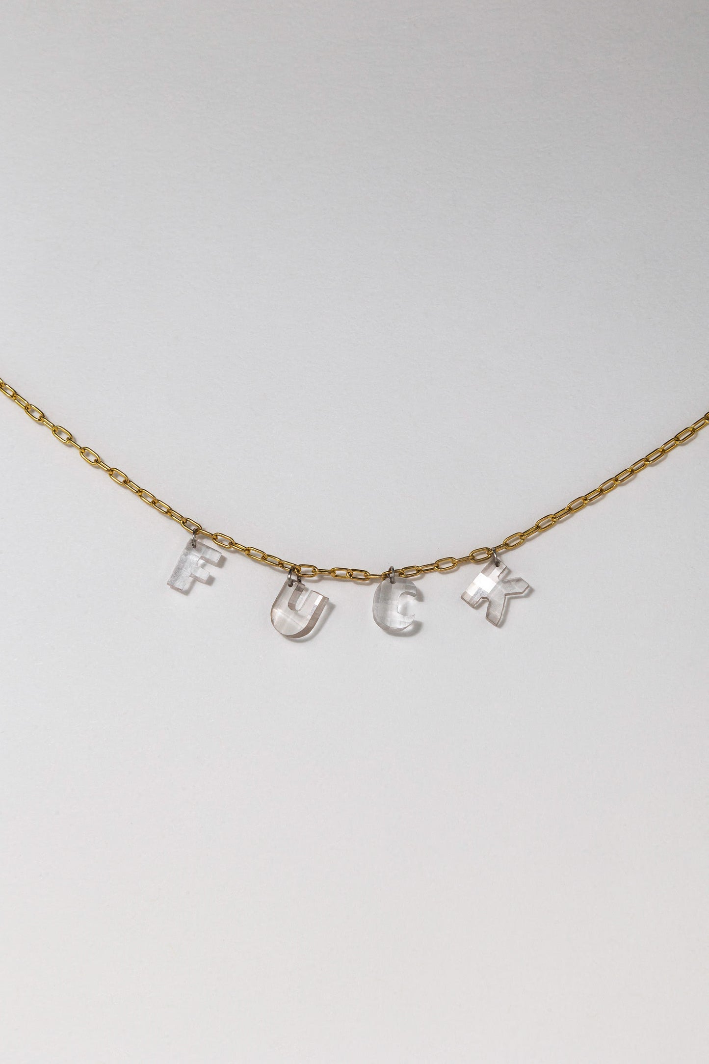 Diamond 'FUCK' Necklace