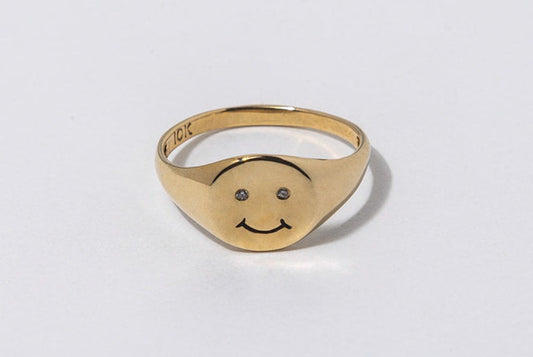 Smile Signet Ring