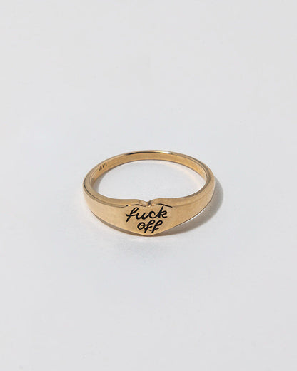 14k Yellow Gold signet ring