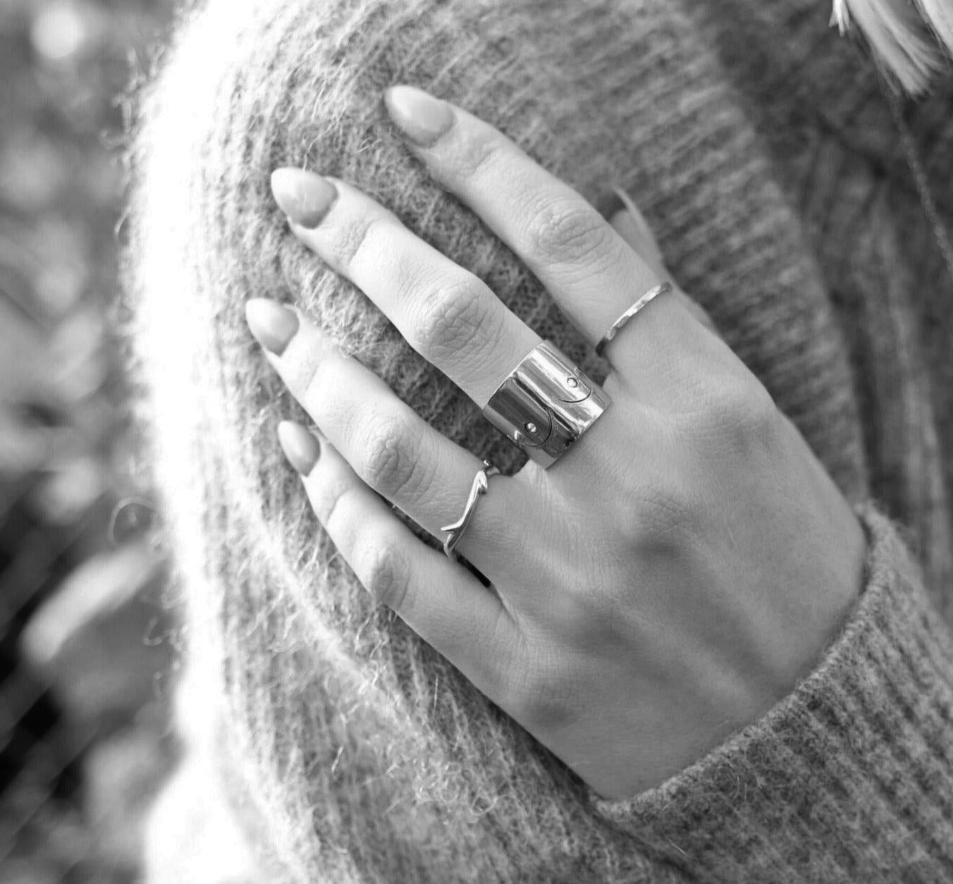 Booby Ring, Sterling silver