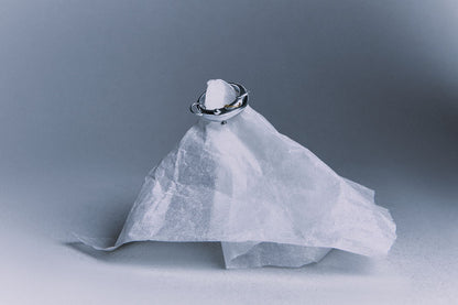 Puncture Dome Ring, STERLING SILVER